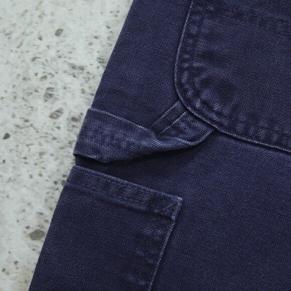 RARE Vintage Carhartt B25 MDT Midnight Dark Blue Carpenter Shorts 33x8.25 - Picture 4 of 14